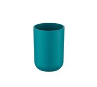 WENKO Gobelet Salle de Bain, Porte Brosse à Dent, Brasil, Turquoise, Plastique Pet incassable, ø7,3 x10,3 cm