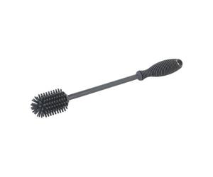 Wenko Goupillon Silicone, Goupillon Biberon, Goupillon Bouteille Isotherme, Silicone, Extra Longue Ø3.5 X 25 Cm, Noir Multicolore