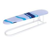 Wenko - Jeannette avec housse en coton, structure en Métal - Longueur 52 cm x Hauteur 14 cm x Largeur 12 cm - Jeannette Bleu G
