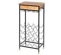 Wenko Loft porte-bouteilles 48x30x95 cm noir-marron 50705100