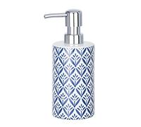 Wenko Distributeur de savon Lorca Céramique Bleu 360 ml