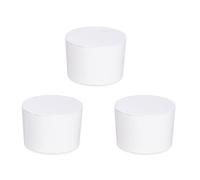 WENKO Lot de 3 recharges de 1kg pour Absorbeur d'humidité Drop 1000g |granulé déshydratant de chlorure de Calcium Anti humidité |jusqu'à 80m³ |Anti Odeur | Anti moisissure | 11x7,5cm x3