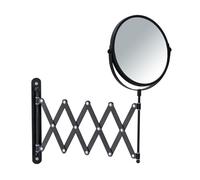 Wenko Miroir cosmétique Exclusiv 19 x 19 cm arrondi noir