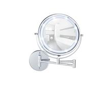 Wenko Miroir grossissant lumineux Lumi - LED x5 - Fixation sans percer Power-Loc®
