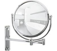 Miroir Mural Grossissant De Salle De Bain Deluxe - Diam. 19 Cm - Argent