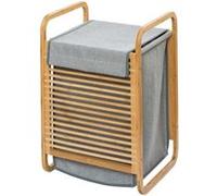 Panier À Linge En Bambou Bahari - 40 X H. 60 Cm - Gris