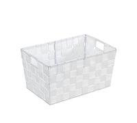 WENKO Panier de salle de bains Adria S, blanc - panier de bain Capacité: 6.24 l, Polypropylène, 30 x 15 x 20 cm, Blanc