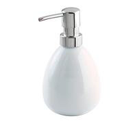 Wenko Polaris Distributeur de Savon en céramique Blanc 9 x 9,5 x 16 cm 0,39 l