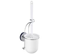 Wenko Porte-brosse WC Milazzo – Fixation Vacuum-Loc sans perçage – Support mural chromé acier/ABS