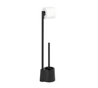 Wenko Avola porte-papier toilette avec brosse wc noir 23804100