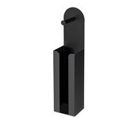 WENKO Distributeur de papier toilette Agira Debout Support Garniture Acier Noir Culotte