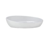 WENKO Porte-Savon Badi Blanc céramique - Coupe à Savon, Céramique, 11.5 x 3 x 11.5 cm, Blanc