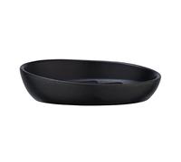 WENKO Porte-Savon Badi Noir céramique - Coupe à Savon, Céramique, 11.5 x 3 x 11.5 cm, Noir