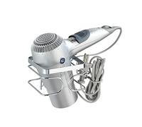 WENKO Porte-Sèche-Cheveux Premium Acier INOX, Acier Inoxydable, 13.5 x 10 x 10 cm, Brillant