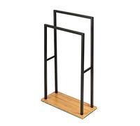 WENKO Porte-serviettes sur pied Porte-serviettes de bain Barre indépendante BAMBUSA Salle de bains WC
