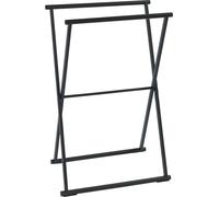 WENKO Porte-serviettes Barre de support Salle de bain LAVA noir Accessoires de salle de bain WC invités