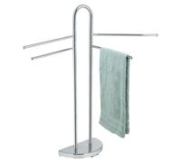 WENKO Porte-serviettes Miracle d'espace Porte-vêtements Barre chromée Salle de bain indépendante