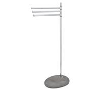 WENKO Porte-serviettes PEPPBLE Porte-vêtements Barre Porte-vêtements indépendante Salle de bain WC