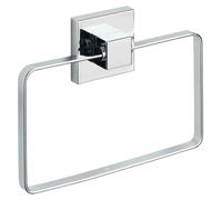 WENKO Porte-serviettes QUADRO sans percer barre en inox anneau mur salle de bain WC invités
