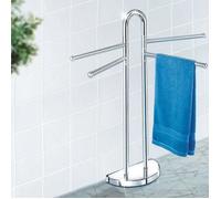 Wenko Porte-serviettes sur pied Cosenza 16610100 4 bras chromé 33x93,5x48 cm