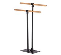 Wenko Porte-serviettes sur pied Forli - acier et bambou - Hauteur 77,5 cm - Noir