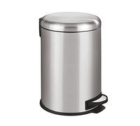 WENKO Tret LEMAN inox 20 L Poubelle avec abaissement automatique Salle de bain WC
