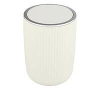 Wenko poubelle Agropoli 25192100 – couvercle basculant, 5,5 l, blanc crème