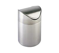 WENKO Cosmétique Couvercle basculant Poubelle Déchets Salle de bain OTRANTO 3 L Acier inox Cuisine
