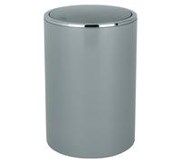 WENKO Poubelle Inca grey 5 L Couvercle basculant Poubelle Cosmétiques Salle de bains Cuisines Hôtes WC