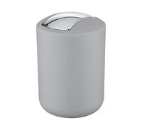 Wenko Poubelle Brasil – Mini poubelle 2 L, 14×21×14 cm, Gris