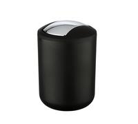 Wenko Poubelle de salle de bain Brasil 21211100 2 L Noir 14 x 21 x 14 cm