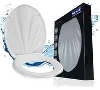 WENKO Premium SIÈGE WC MUSCHEL Toilettes lunettes Couvercle WC Automatique Salle de bain