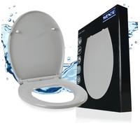 WENKO Premium SIÈGE WC SAMOS Abaissement automatique Lunettes Couvercle WC Fix-Clip