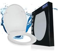 WENKO Premium SIÈGE WC SAMOS blanc Abaissement automatique Couvercle de WC à lunettes