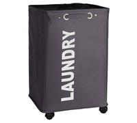Wenko Panier à linge Quadro 3450112100 79 L 40x60x33 cm Carré Gris foncé Polyester