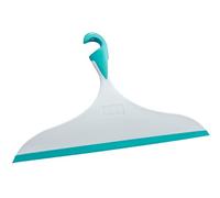 WENKO Raclette de Douche, raclette Salle de Bain, avec Crochet de Suspension, XL, L34 cm, Loano, Turquoise