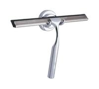 WENKO Raclette salle de bain, Raclette de douche, Terni, Chrome, 24,5x16,5 cm, Brillant
