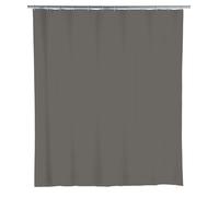 WENKO Rideau de douche baignoire incl. 12 anneaux Gris 180x200 cm étanche à l'eau