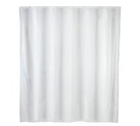 Wenko Rideau de douche 19146100 – Polyester lavable, tissu haut de gamme 180×200 cm blanc