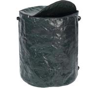 WENKO Sac déchets verts, sac feuilles mortes, gazon, XXL avec fermeture éclair, Capacité 275L, Polypropylène, Ø 67x78 cm, Vert