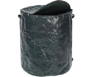 WENKO Sac déchets verts, sac feuilles mortes, gazon, XXL avec fermeture éclair, Capacité 275L, Polypropylène, Ø 67x78 cm, Vert