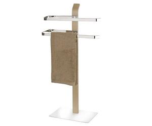 Wenko Samona portemanteau sur pied bois-argenté 20396100