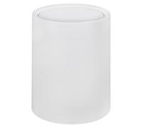 WENKO Seau à couvertures à bascule Mod. Atri Blanc, capacité : 6 litres