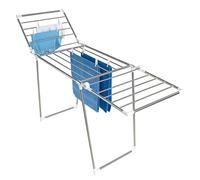 WENKO Sèche-Linge à Bras Profi Plus Pliable à Plat Argent Mat