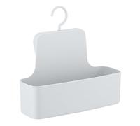 WENKO Serviteur de douche Barcelona blanc - Tablette de rangement de douche, panier mural, absolument incassable, Plastique (TPE), 26 x 24 x 9 cm, Blanc
