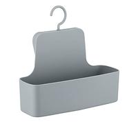 WENKO Serviteur de Douche Barcelona Gris - Tablette de Rangement de Douche, Panier Mural, Absolument incassable, Plastique (TPE), 26 x 24 x 9 cm, Gris