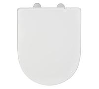 Wenko Siège de WC Exclusive n°3 – Abaissement automatique, Duroplast antibactérien, Blanc mat