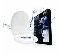 Siège WC Wenko Mod. Crevada DuroUnbreakable®, blanc, charge max. 1500 kg, abaissement automatique, 26210100