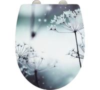 WENKO SIÈGE WC POLAR Abaissement automatique Couvercle WC Lunettes fleurs hiver