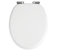 WENKO SIÈGE WC Urbino Abaissement automatique Couvercle WC Lunettes MDF Salle de bains WC visiteurs